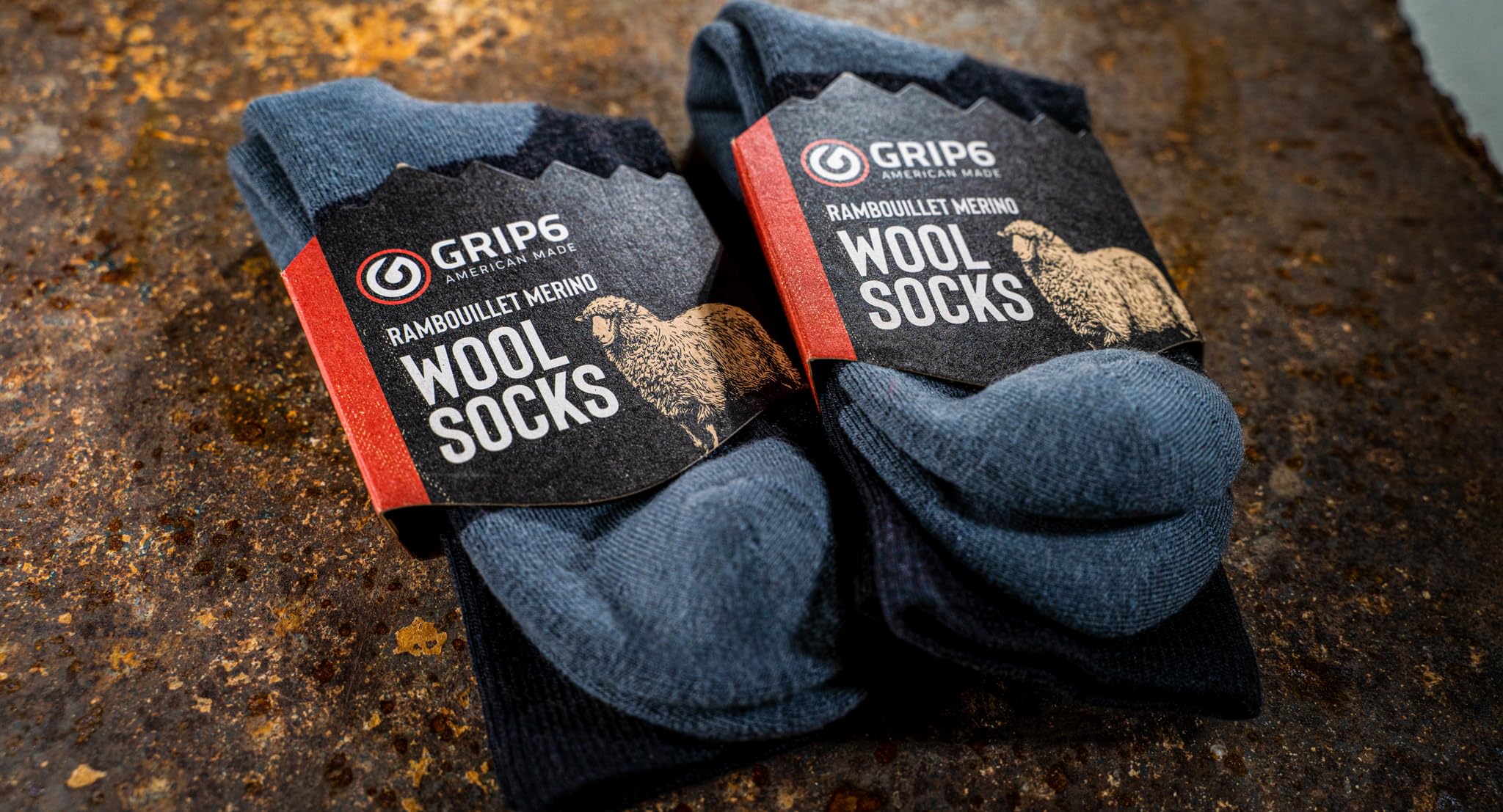 GRIP6 Merino Wool Crew Socks for Hiking - Lightweight USA-Made Socks for Men & Women - Perfect for Outdoor Adventures, Travel & Daily Wear