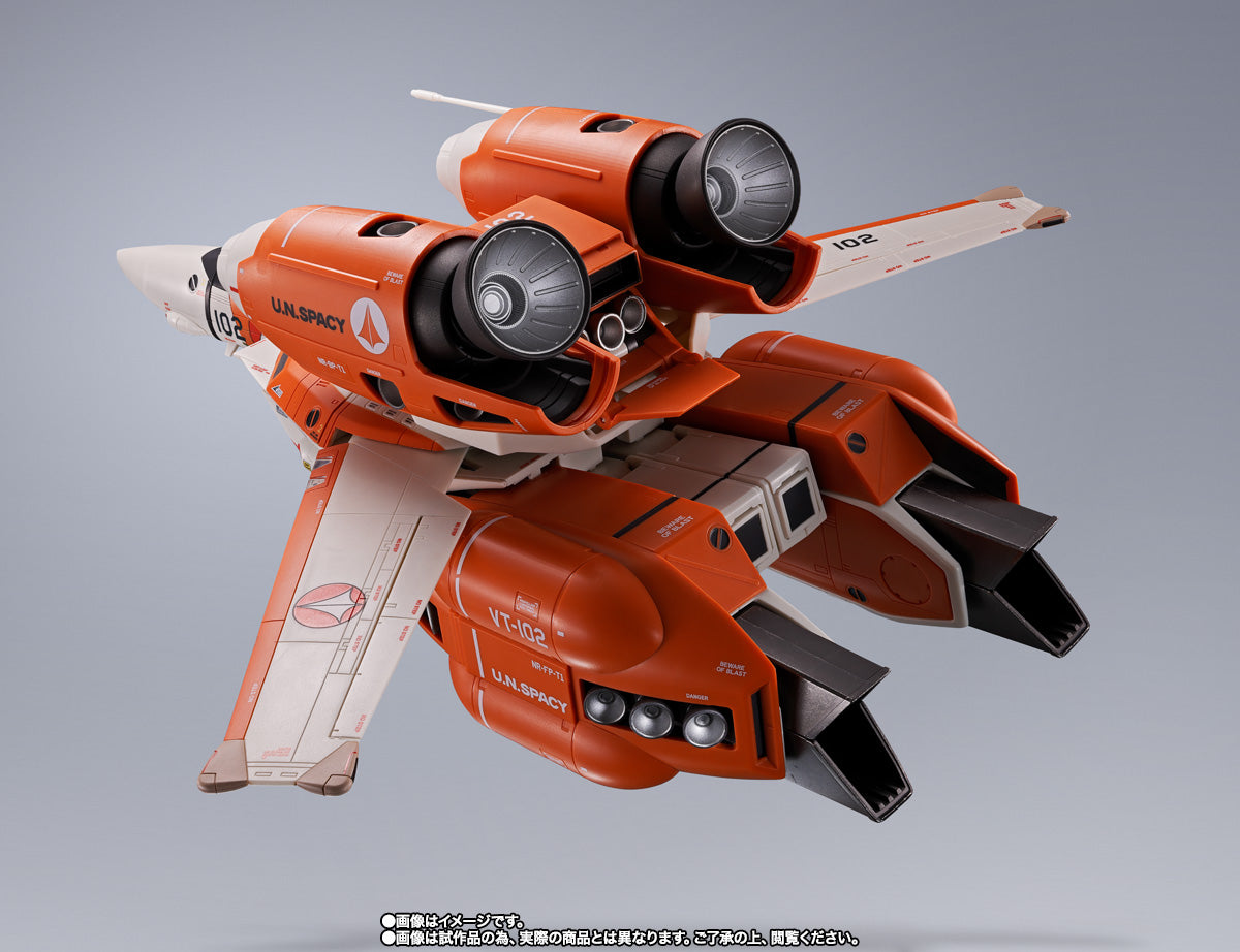 Bandai DX Chogokin Macross Robotech VT-1 Super Ostrich Transformable Action Figure - Collectible Anime Robot Toy for Display & Play