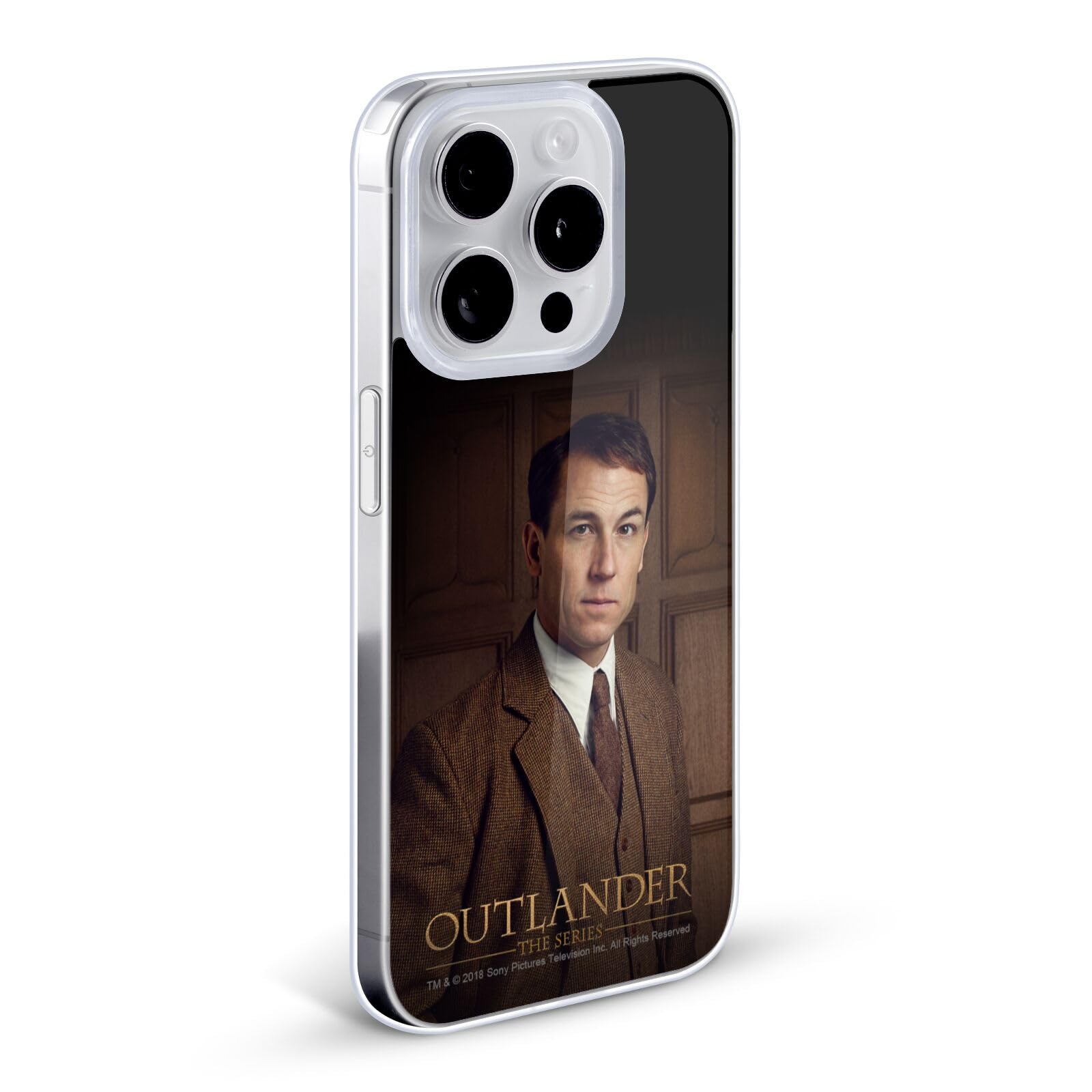 Officially Licensed Outlander Frank Randall Characters Soft Gel Case for Apple iPhone 11 Pro - Durable Protection with Unique TV Show Design, Perfect Gift for Fans & Daily Use