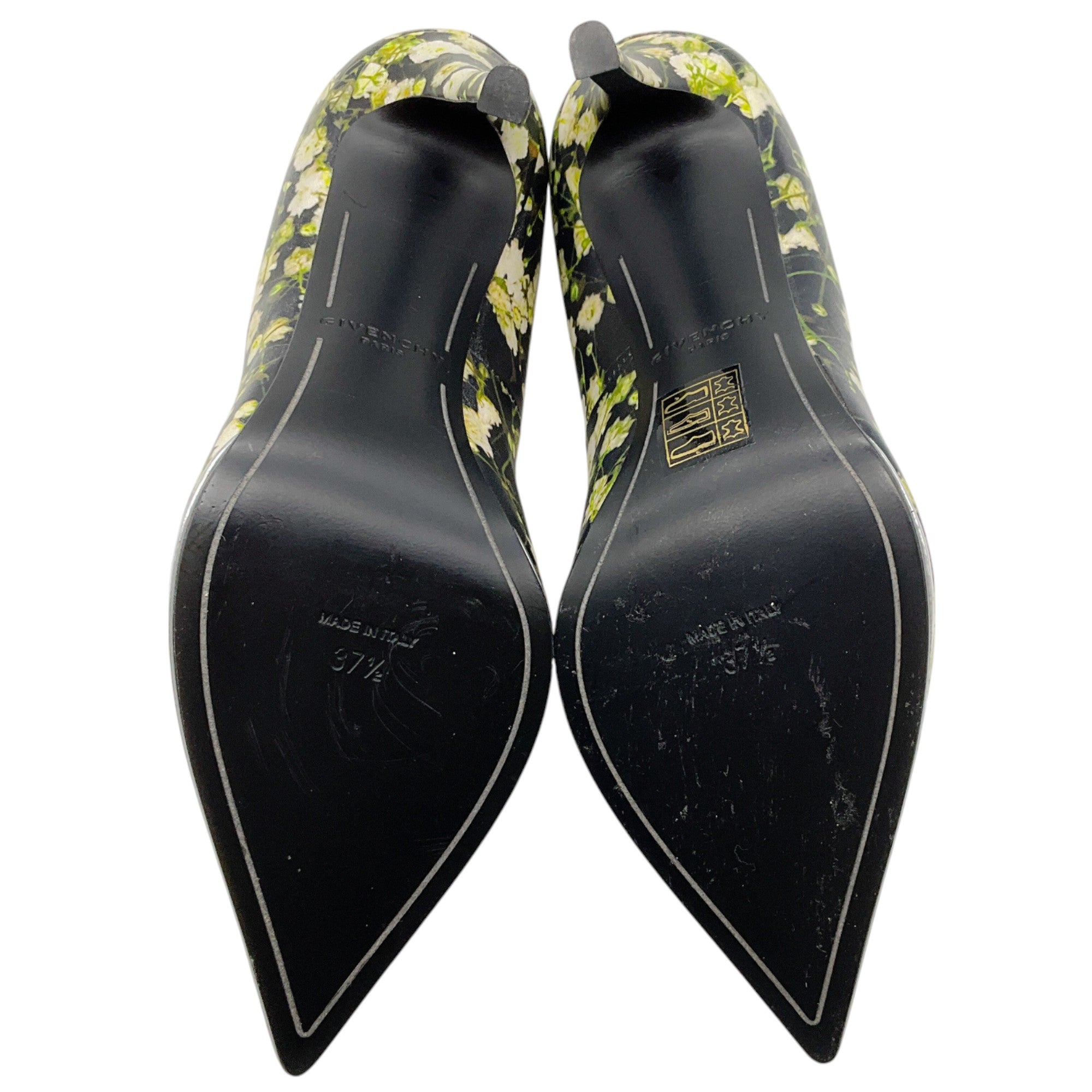 Givenchy Black Multi Floral Print Escarpin Pumps - Elegant High Heels for Women, Perfect for Evening Parties, Weddings & Formal Events