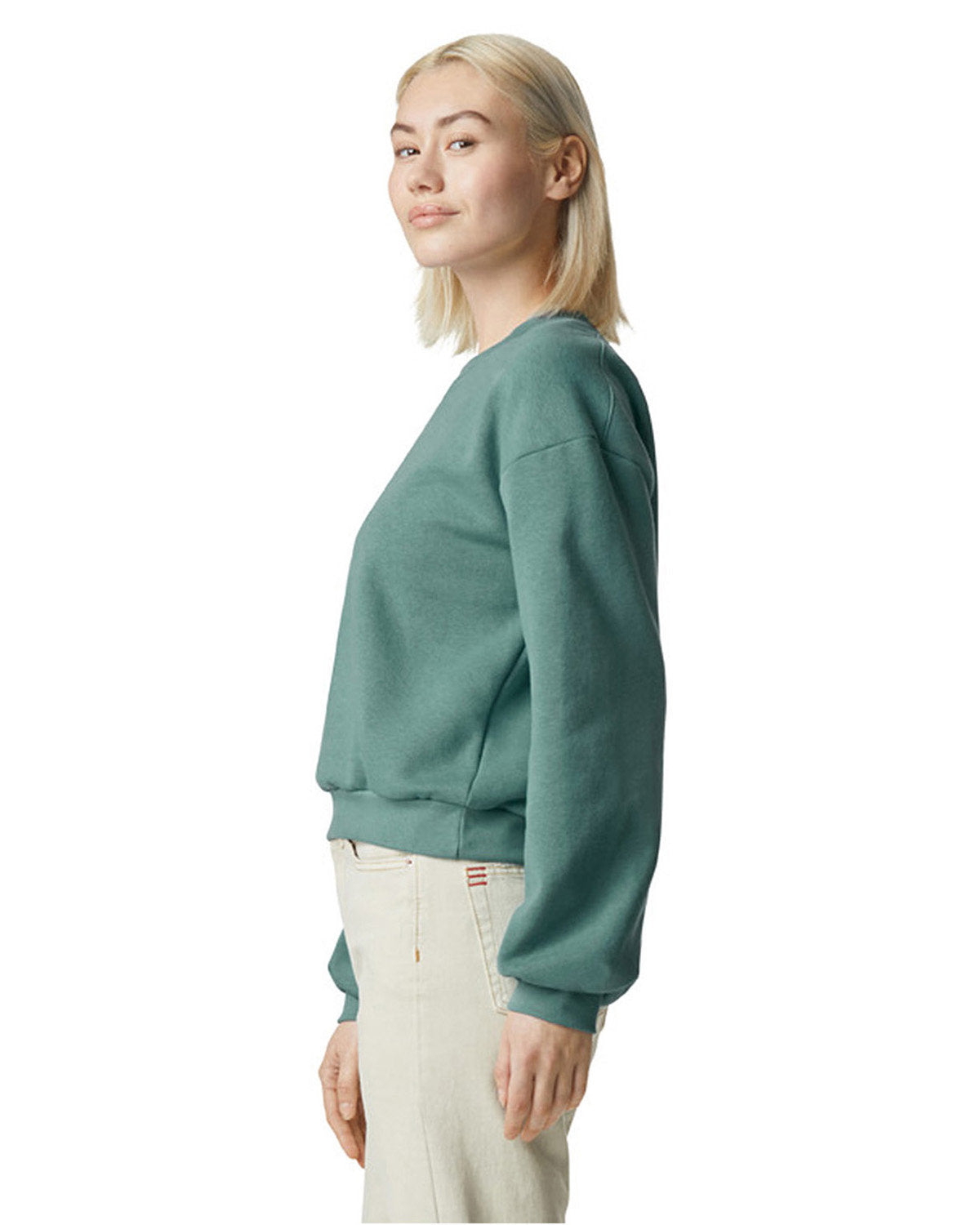 American Apparel RF494 Women's ReFlex Fleece Crewneck Sweatshirt - Soft Comfort Pullover for Casual Wear, Gym & Lounge