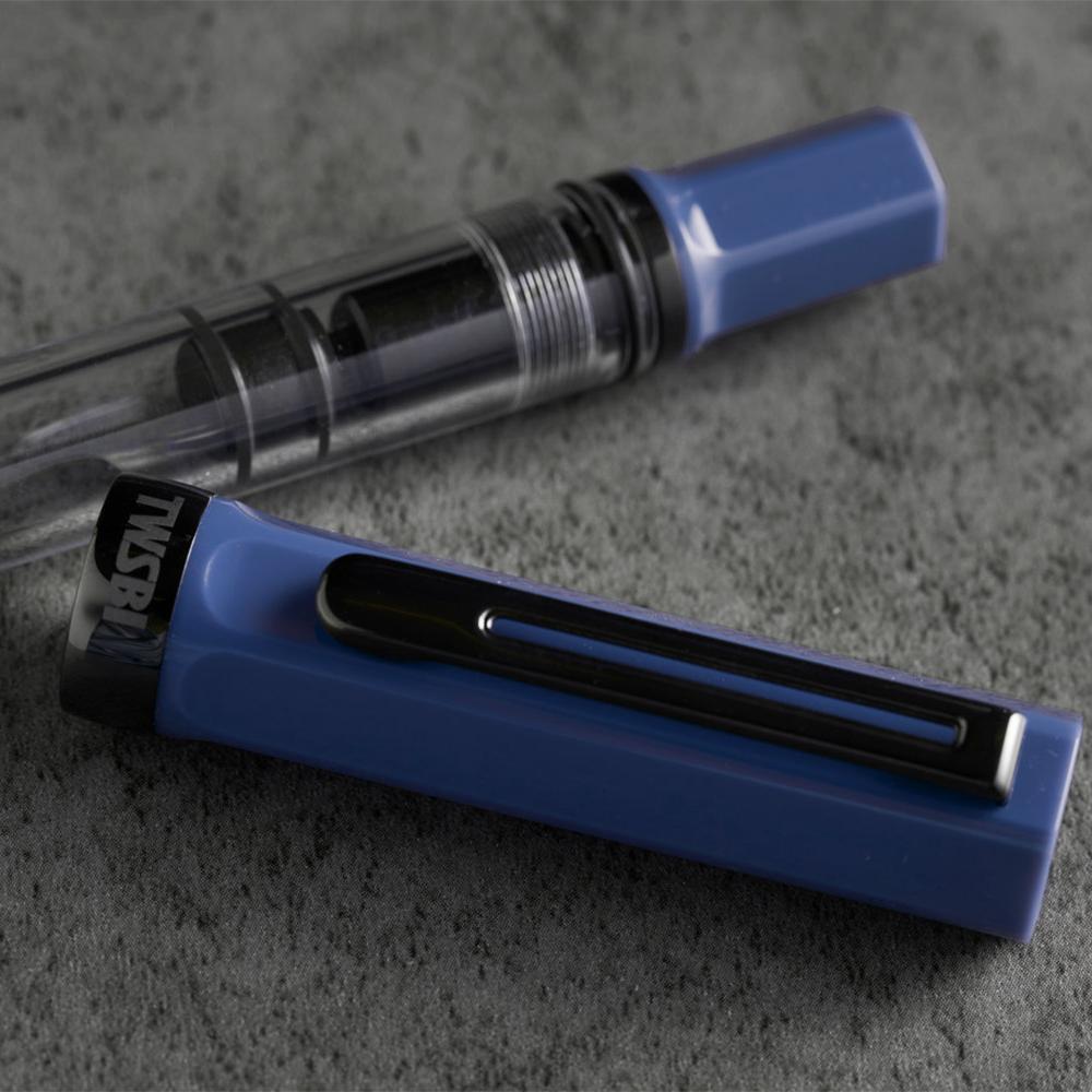TWSBI Eco Slate Blue Fountain Pen with Onyx Black Nib - Premium Writing Instrument for Journaling, Note Taking & Calligraphy