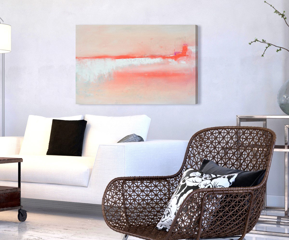 Abstract Wall Art Canvas Prints 'Russus' - Modern Home Décor Painting 36