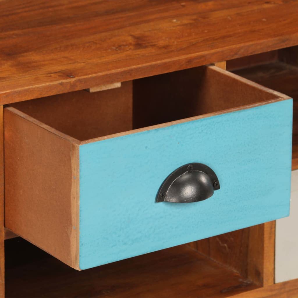Modern TV Stand with 3 Drawers & Open Shelves - 43.3