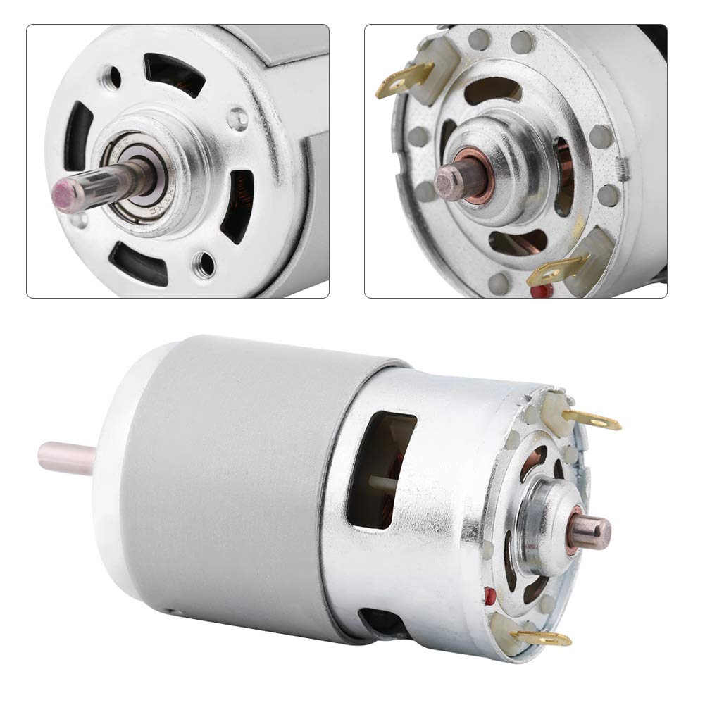 12V 0.32A 60W 3500RPM High Power Metal DC Brush Motor for Electric Tools, Fans & Cleaners - Perfect for DIY Projects, Home Appliances and Industrial Equipment