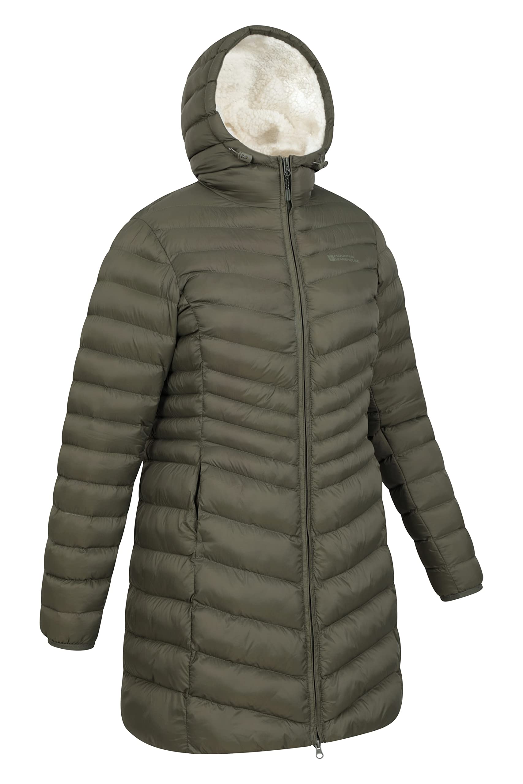 Mountain Warehouse Florence Women's Fur Lined Padded Jacket - Winter Warm Coat for Outdoor Activities, Hiking & Snow Sports