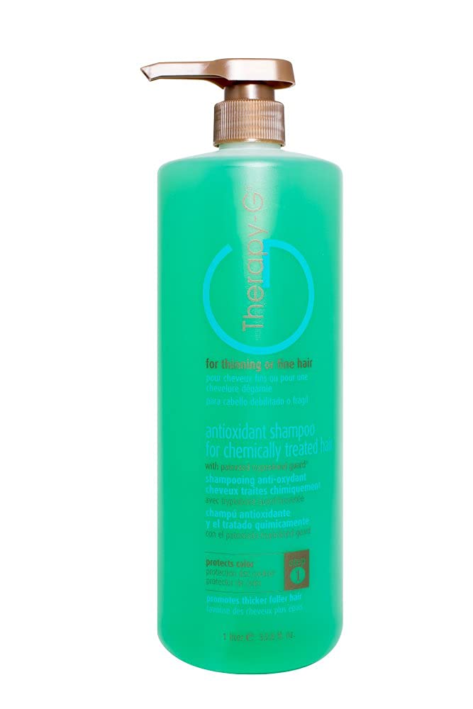 Therapy-G Antioxidant Shampoo for Thinning & Fine Hair - Volumizing Treatment for Chemically Treated Hair - 33.8 oz | Gentle Daily Use for Damaged Hair & Scalp Care