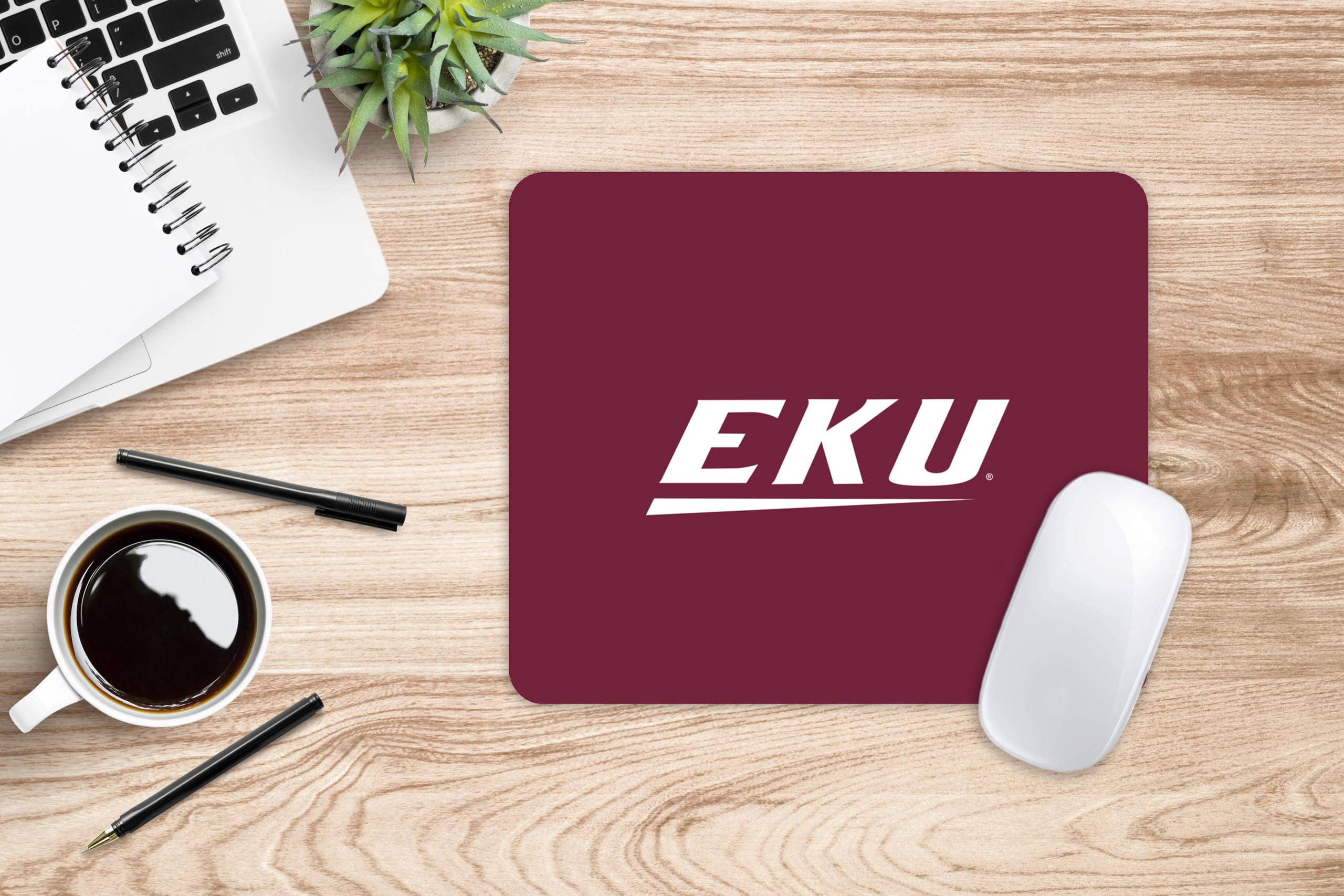 Eastern Kentucky University Mouse Pad - Non-Slip Fabric Desk Mat with Floral Lace Design for Gaming, Office & Home Workspace Accessories