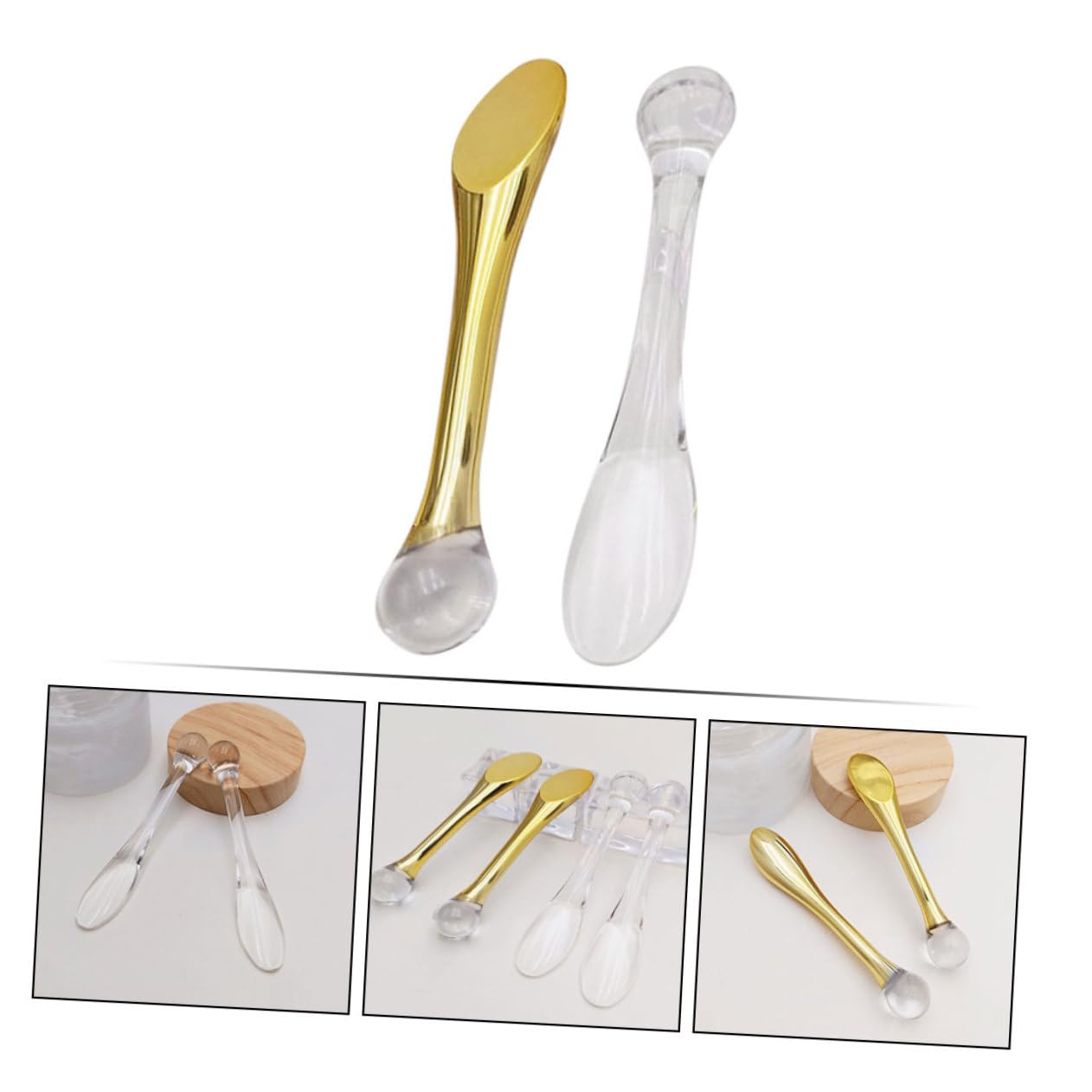 10pcs Cosmetic Spatula Set - Stainless Steel Scoop Eye Cream Stick & Beauty Spatula for Makeup, Skin Care, Face Cream Application - Perfect for Salon, Spa, Home Use & Travel Kit
