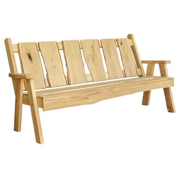 A&L Furniture Blue Mountain Timberland Garden Bench - Outdoor Wooden Bench for Patio, Garden, and Backyard - Weather-Resistant & Durable Seating