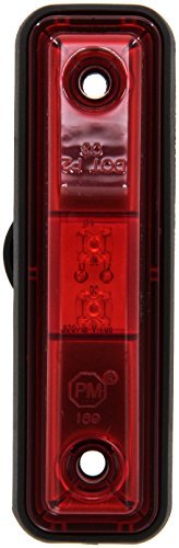 Peterson Manufacturing V169KR Red Clearance Light Kit - Heavy Duty LED Truck Trailer Lights for Enhanced Road Safety & DOT Compliance - Perfect for Semi Trucks, Trailers, and Commercial Vehicles