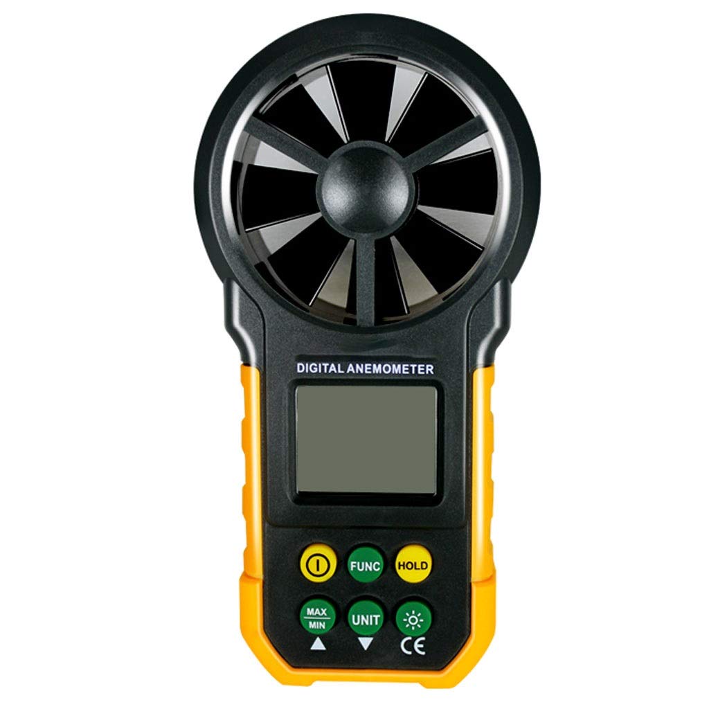 Digital Anemometer Handheld - Portable Wind Speed Meter for Air Flow Velocity, CFM Measurement - Perfect for HVAC, Weather Monitoring, Drone Flying & Outdoor Activities