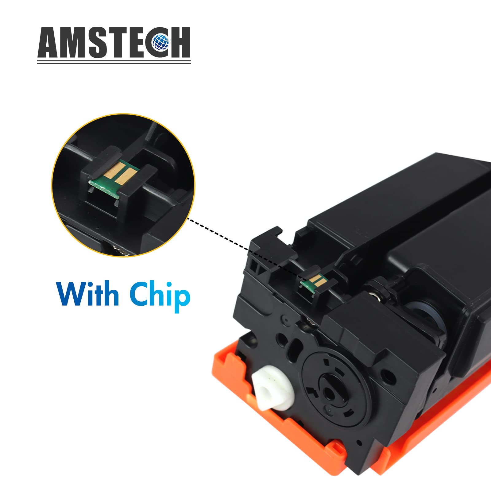 Amstech Compatible Toner Cartridge Replacement for HP 202A 202X CF500X CF501X CF502X CF503X - Works with HP Laserjet Pro MFP M281fdw M281cdw M254dw M254dn M280nw (Black, Cyan, Yellow, Magenta, 4-Pack) - High Yield Printing for Office & Home Use
