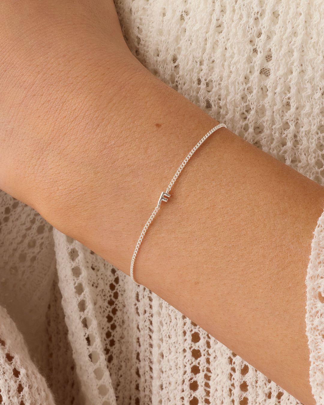 Wilder Mini Alphabet Bracelet - Personalized Initial Letter Bracelet for Women & Girls - Trendy Stackable Jewelry for Everyday Wear & Gifts