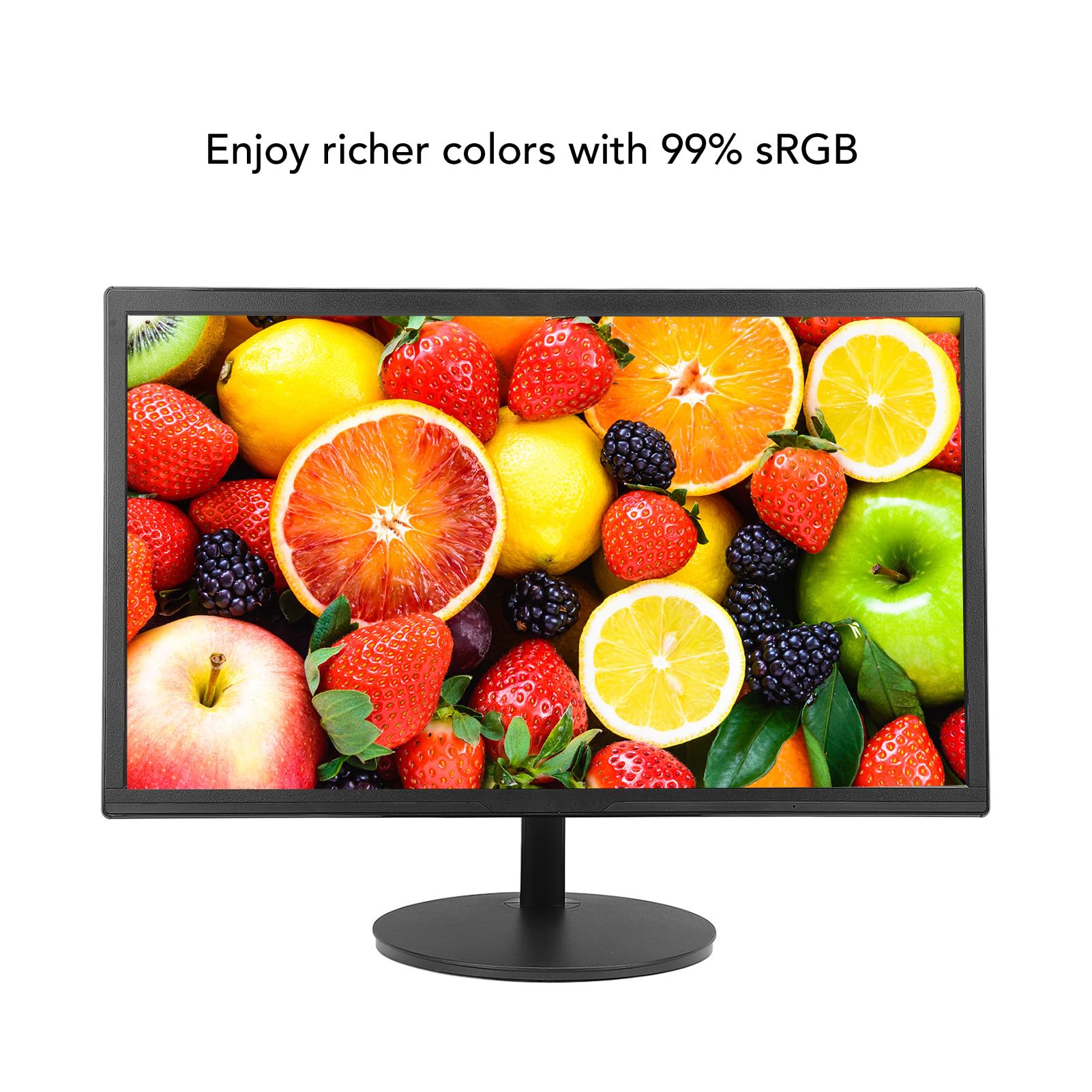 22 Inch Ultra-Thin IPS FHD 1080P 75Hz Gaming Monitor - 99% sRGB LED Computer Screen with 1ms Response, 178° Viewing Angle & Eye Care Technology - Perfect for Home Office, Gaming & Graphic Design