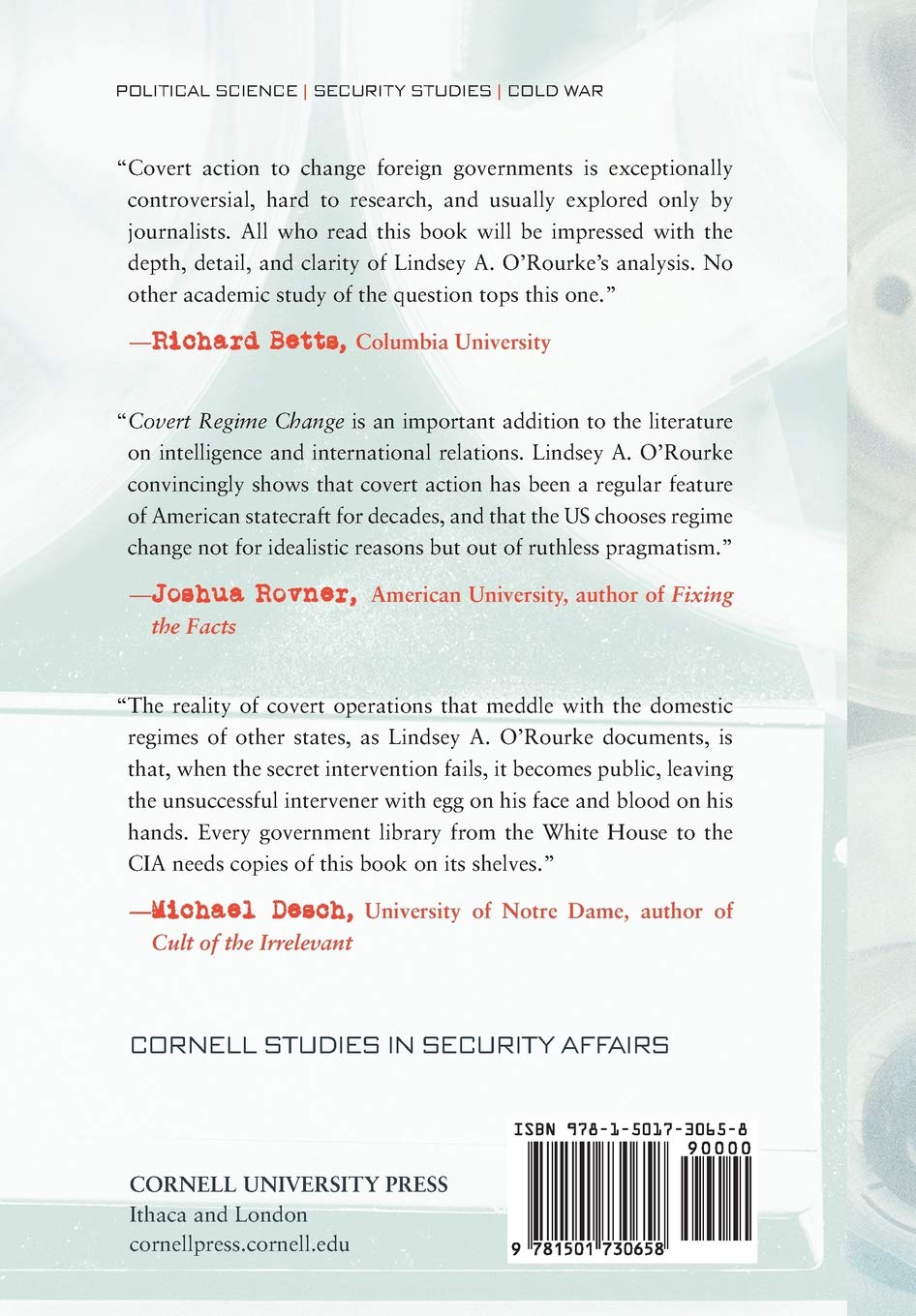 Covert Regime Change: America's Secret Cold War Operations | Cornell Studies in Security Affairs | Political Science & History Research Book for Cold War Scholars