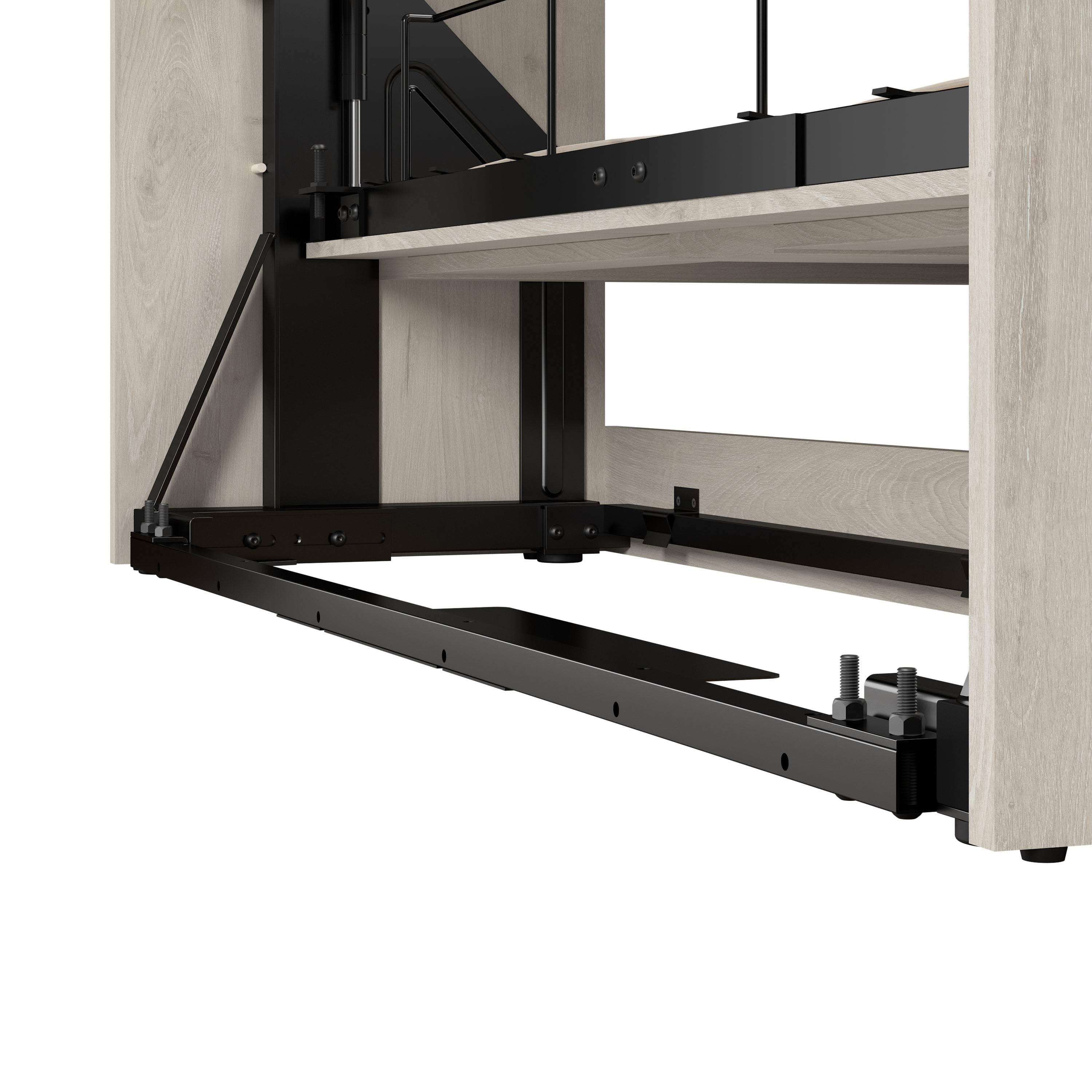 Space-Saving Full Murphy Bed with 2 Storage Units (109W) - 7 Color Options for Home, Office, or Guest Room Use