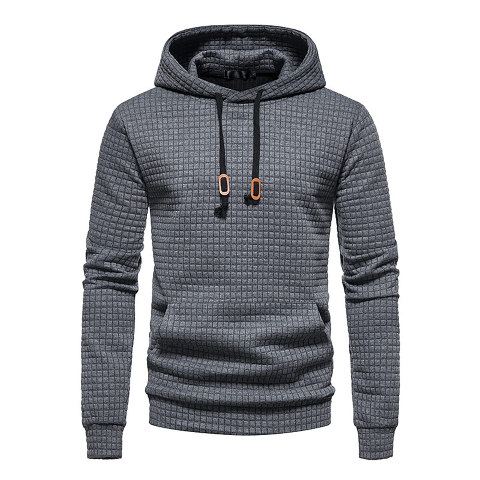 Men's Casual Hooded Sweatshirt - Long Sleeve Pullover Hoodie with Pockets | Winter Warm Fleece Lined Sweater for Outdoor Activities & Streetwear Fashion