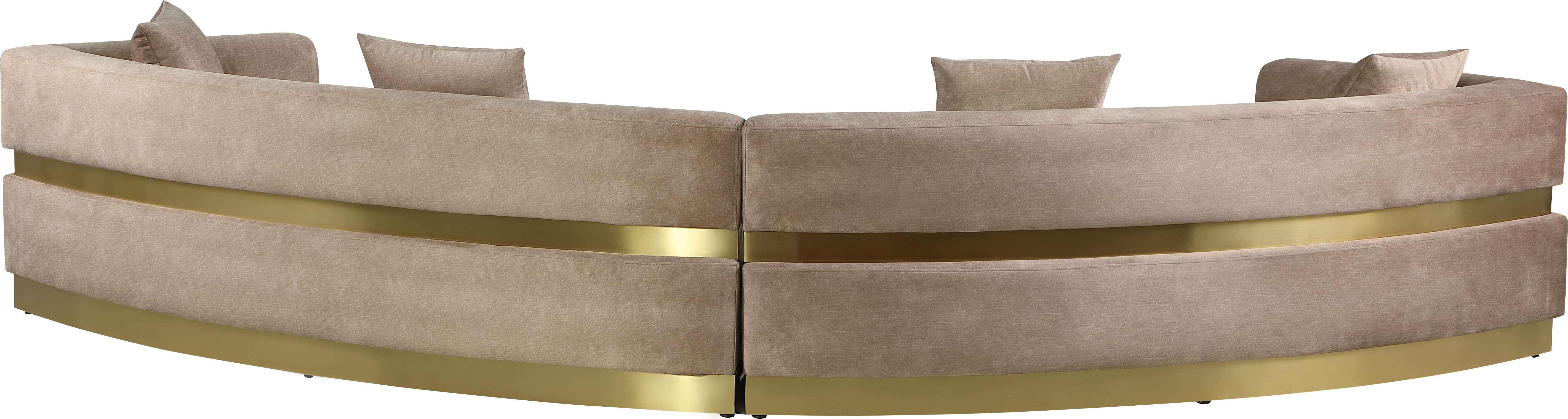 Belsa Velvet 2-Piece Sectional Sofa Set - Modern L-Shaped Couch with Soft Velvet Upholstery for Living Room, Lounge & Family Room Comfort