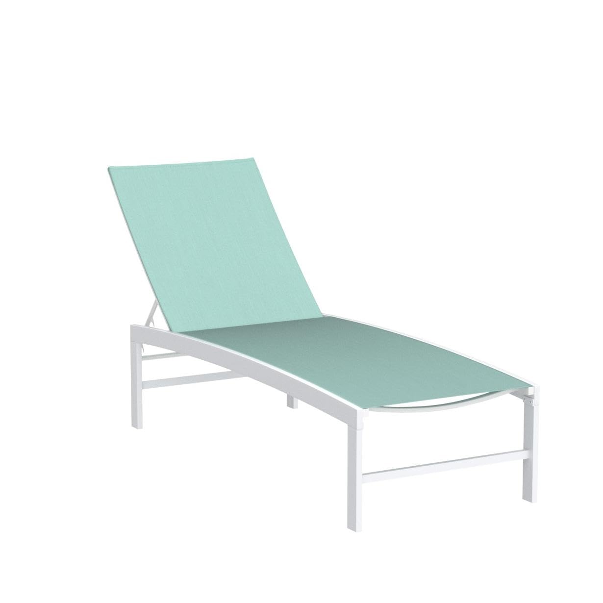 Premium Aluminum Pool Chaise Lounge Chairs Set of 2 - Adjustable 5-Position Tanning Recliners, All-Weather Outdoor Furniture for Patio, Beach, Yard & Poolside Relaxation (Green) - Perfect for Sunbathing, Lounging by the Pool or Backyard Relaxation