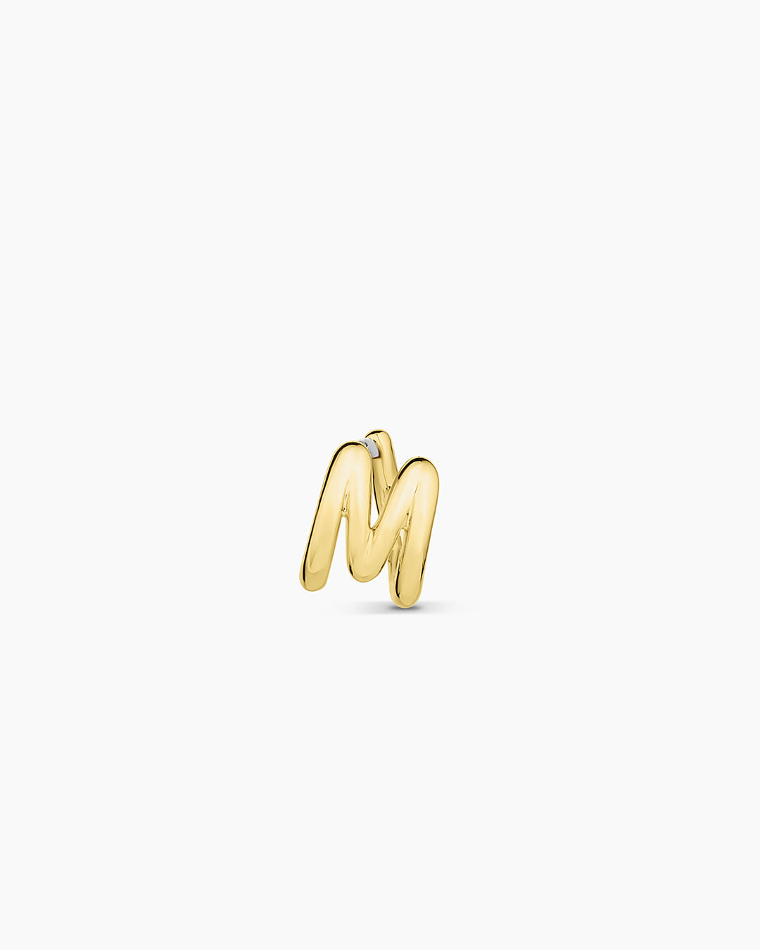 Alphabet Single Huggie Earrings - Gold Plated Initial Letter Studs for Women - Perfect for Everyday Wear, Gifts & Special Occasions