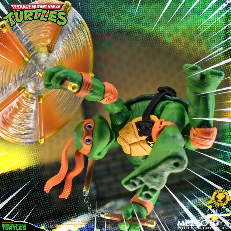 Teenage Mutant Ninja Turtles Deluxe Animated Series Action Figure - Mezco One:12 Collective - Collectible TMNT Toy for Fans & Display - Perfect for Gifts, Collections & Home Decor