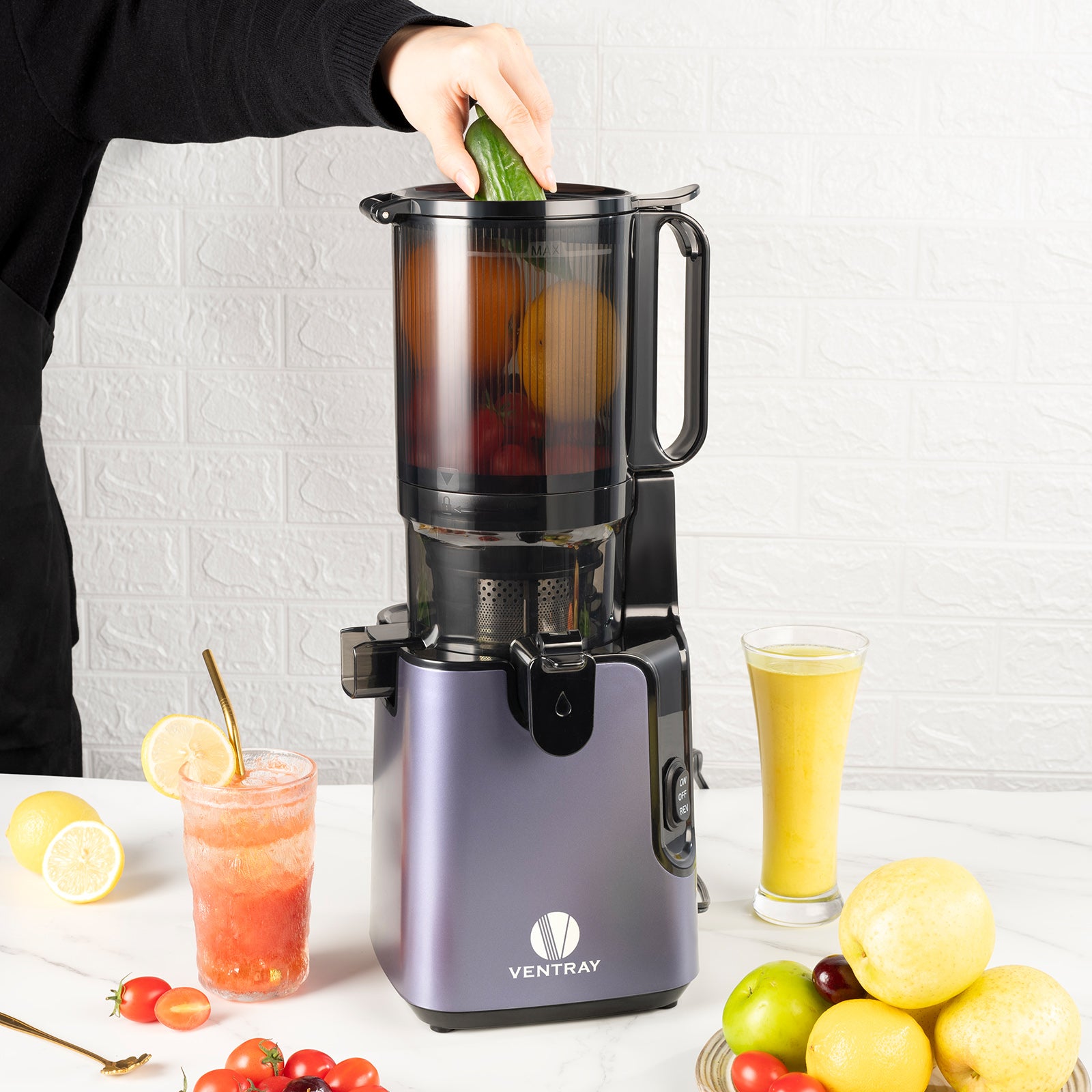 Premium 905 Cold Press Juicer - Slow Masticating Juicer for Fruits & Vegetables - High Nutrient Extraction - Perfect for Healthy Juices, Detox Drinks & Smoothies - Home & Commercial Use