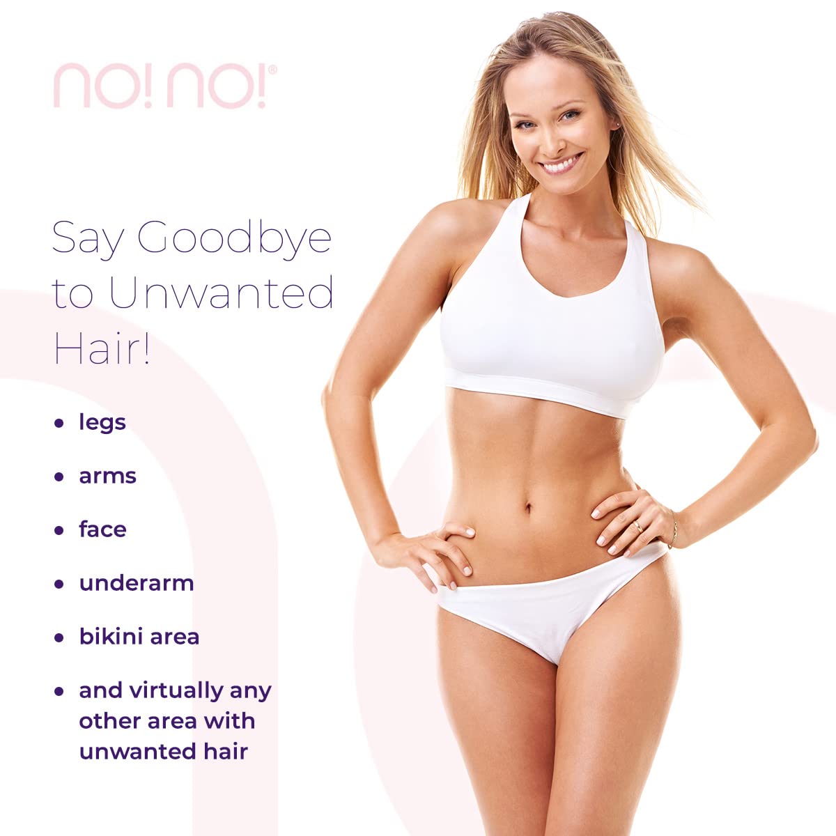 No!No! Pivot Ultimate Hair Removal System - Painless & Effective for Face & Body | Long-Lasting Semi-Permanent Results | Perfect for Home Use & Travel