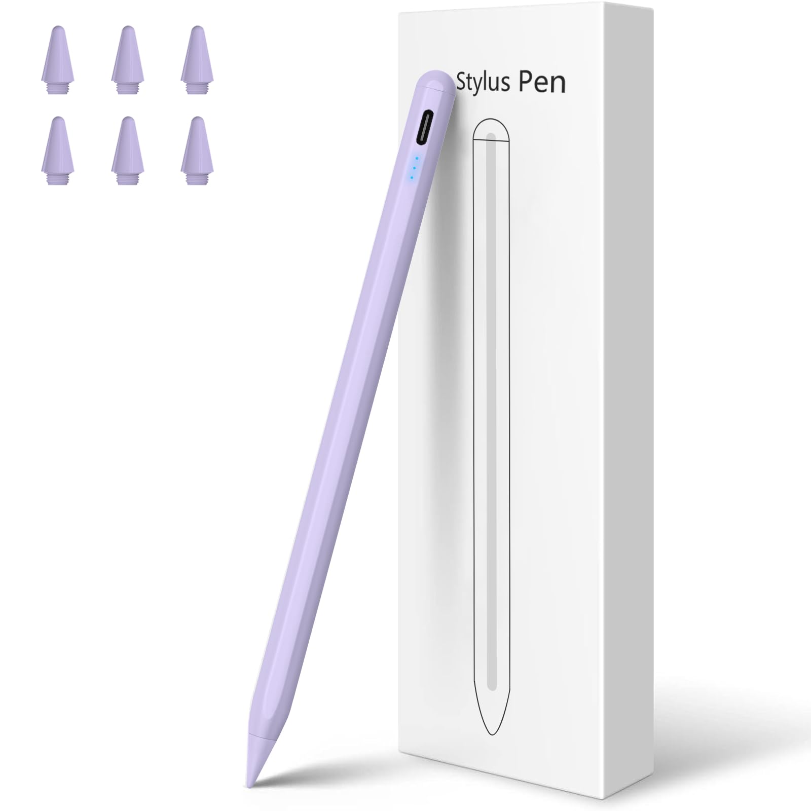 Apple Pencil Alternative - Fast Charging Stylus Pen for iPad (2018-2024 Models) with Palm Rejection, Tilt & Magnetic Attachment - Compatible with iPad Pro 11