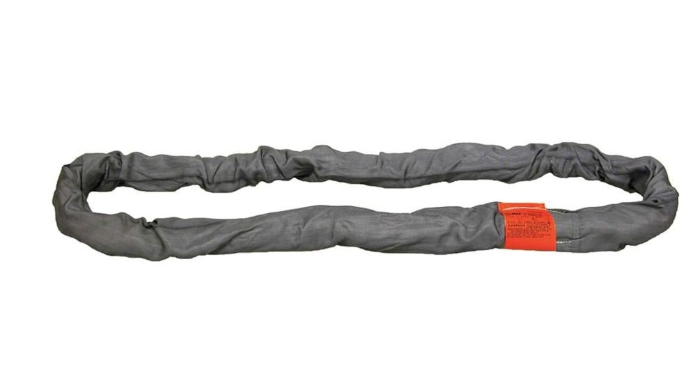 Liftall EN360X14 Tuflex Endless Round Sling - 14 Feet Length, Heavy Duty Grey Lifting Sling for Construction, Rigging & Industrial Material Handling