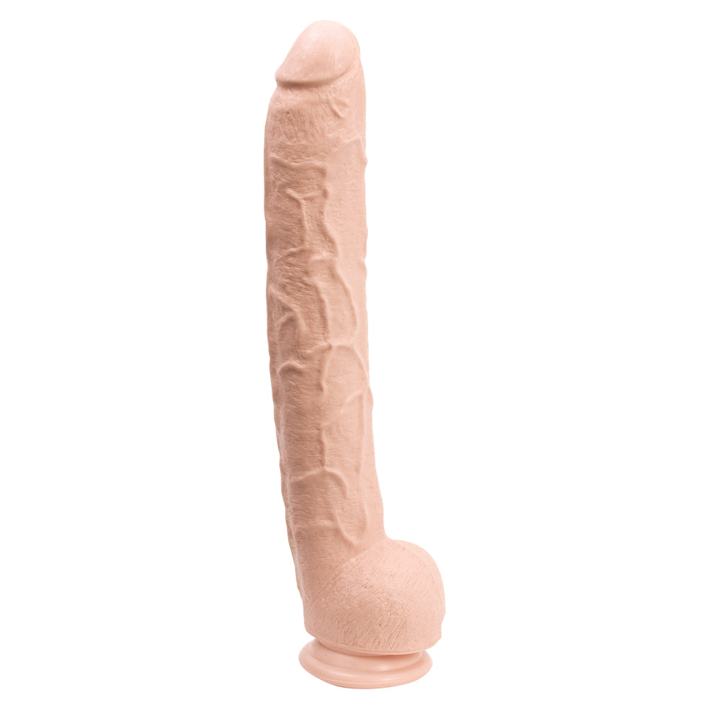 Doc Johnson Dick Rambone 17 Inch Realistic Dildo - Lifelike Texture & Flexible Design for Ultimate Pleasure | Perfect for Solo Play, Couples & BDSM Scenes