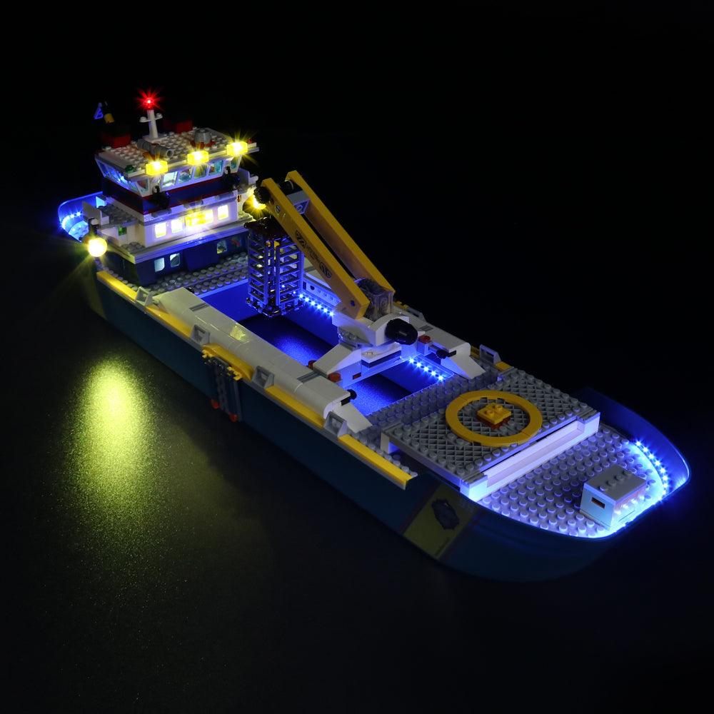 Best Light Kit for LEGO City Police Patrol Boat 60277 - DIY Lighting Set with Easy Installation - Perfect for LEGO Displays, Nighttime Play & Model Showcases