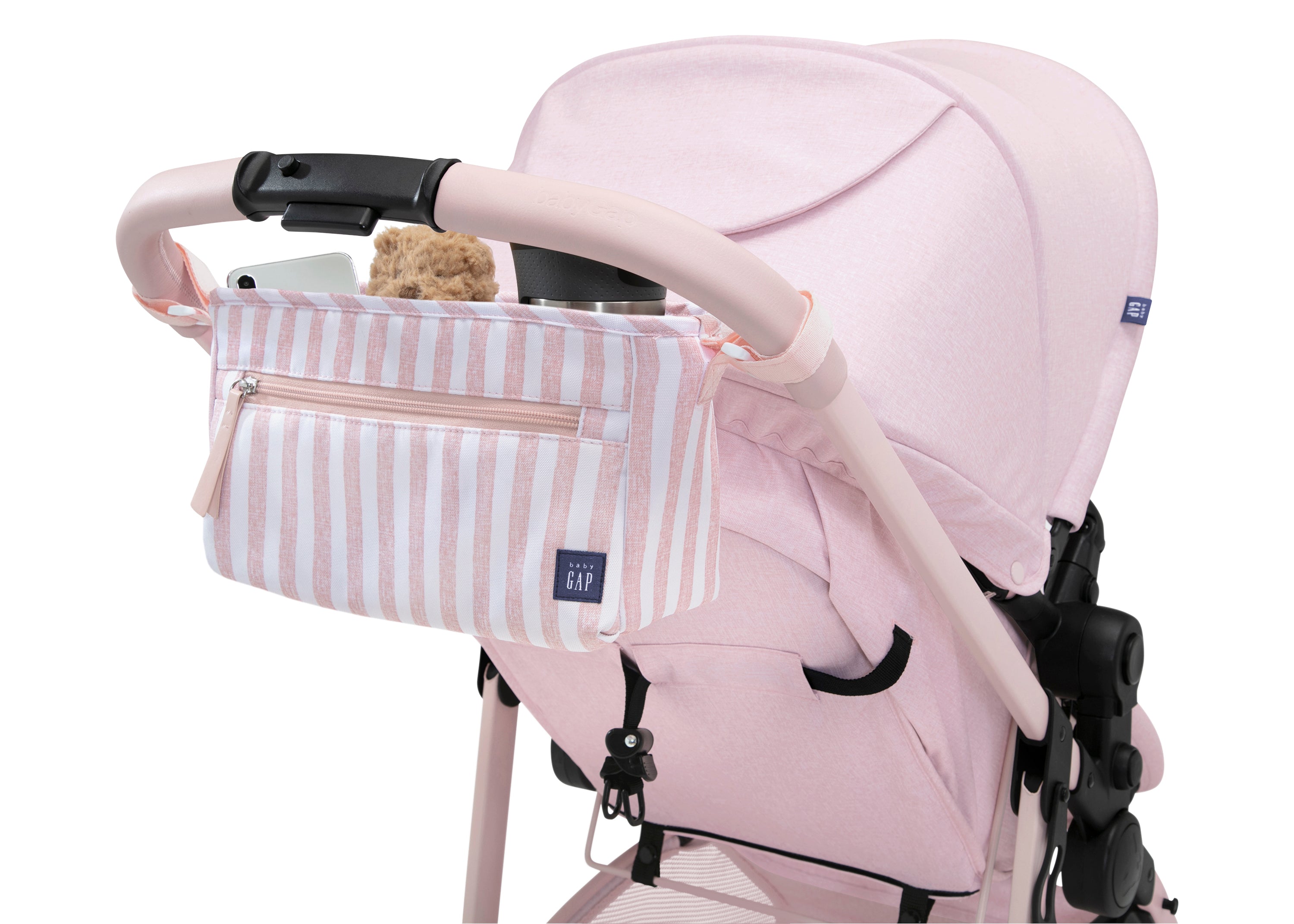 BabyGap Classic Parent Organizer for Single Stroller - Diaper Bag with Multiple Pockets & Insulated Bottle Holder - Perfect for On-the-Go Parents, Travel & Daily Strolls