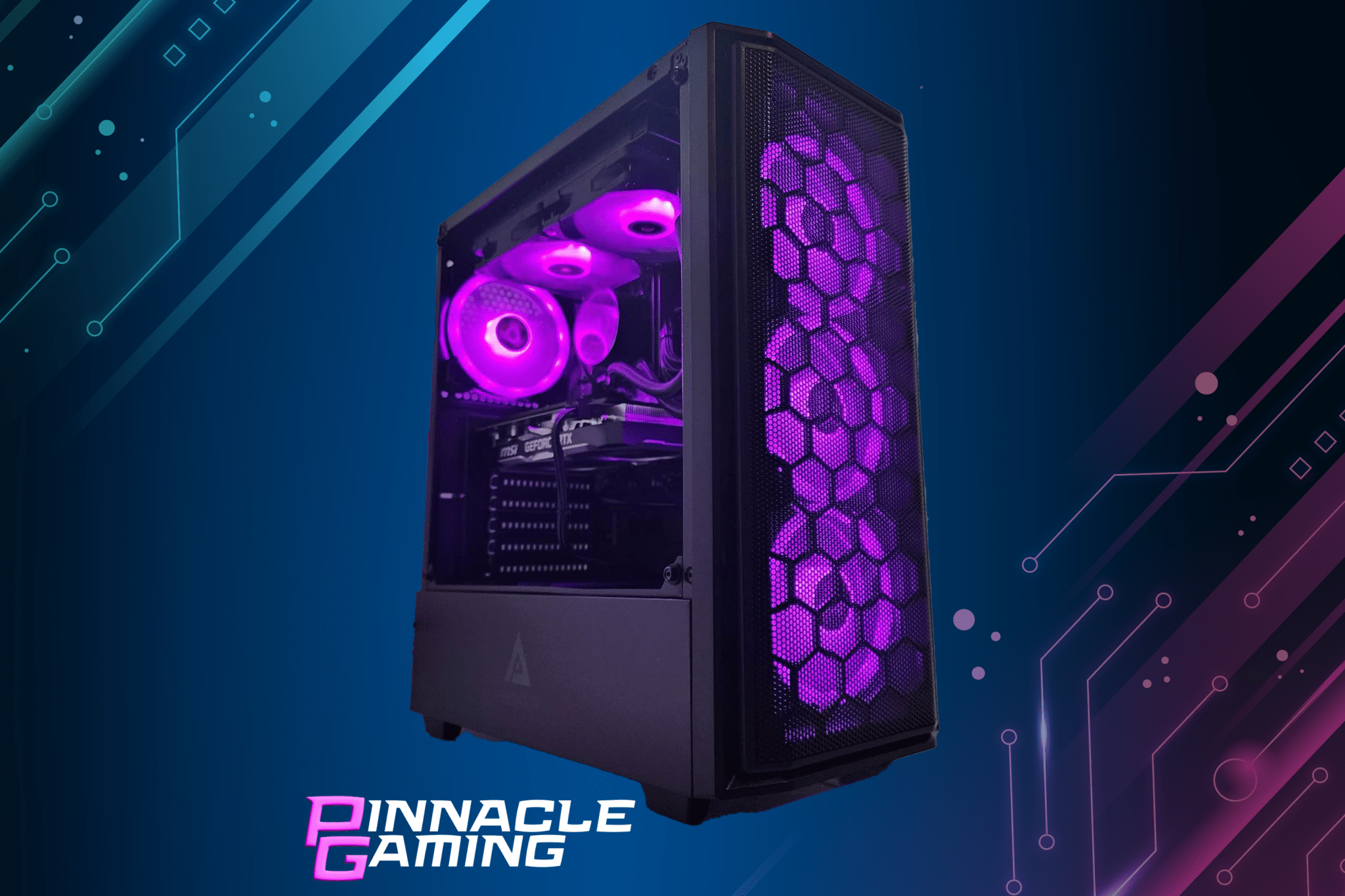 Custom Gaming PC with AMD Ryzen 5 & RX 7700 XT - 1TB SSD, 64GB DDR5 RAM, Bluetooth, WiFi - Ultimate Gaming & Streaming Desktop for Esports & Content Creation