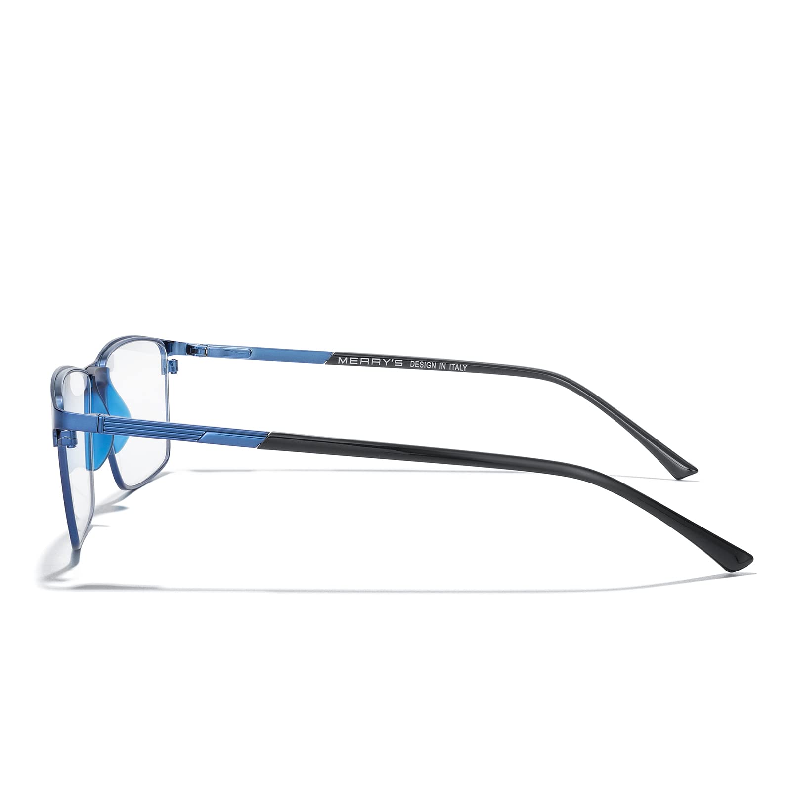 Blue Light Blocking Glasses for Men - Fashion Metal Frame Reading Glasses with Spring Hinge | Computer, Gaming & Office Use | Reduce Eye Strain & Improve Sleep