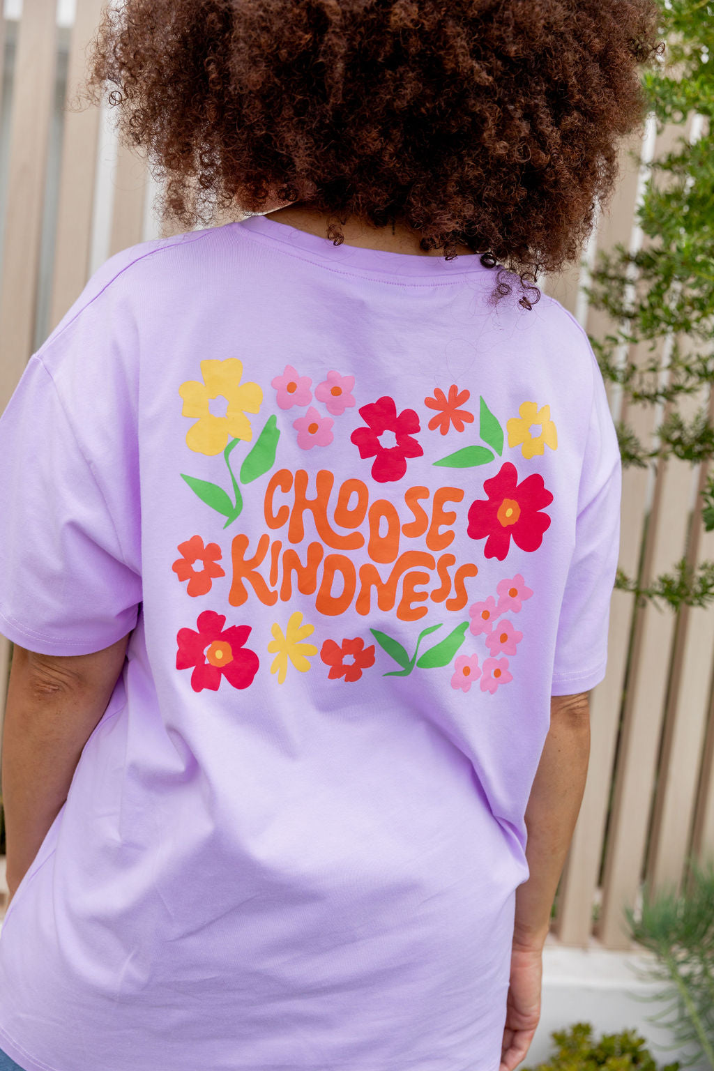 Choose Kindness Tee in Pastel Lilac - Soft Cotton T-Shirt with Inspirational Message - Perfect for Casual Wear, Gifts & Kindness Campaigns