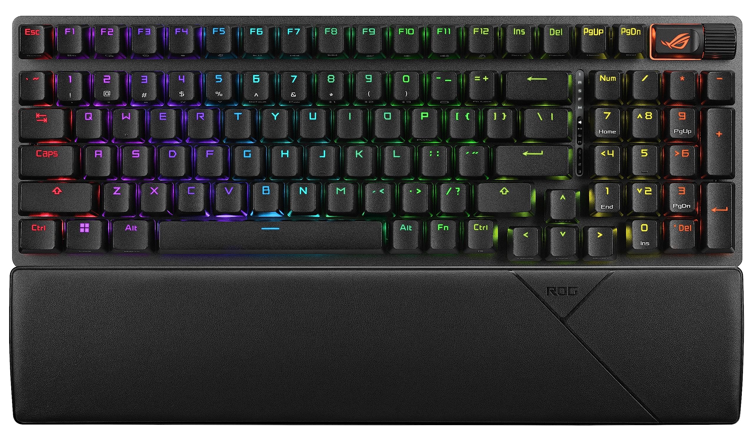 ASUS ROG Strix Scope II 96 Wireless Mechanical Gaming Keyboard - Tri-Mode Bluetooth/2.4GHz/USB, Hot-Swappable ROG NX Storm Switches, PBT Keycaps, RGB Backlit - Perfect for PC Gaming, Esports & Office Work