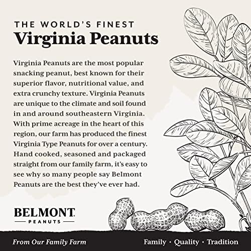 Belmont Peanuts Gourmet Chili Lime Virginia Peanuts, 20 oz (1 Pack) – All Natural, No Preservatives, High Protein (7g per Serving) – Spicy Citrus Snack for Parties, Office, Hiking & Game Night