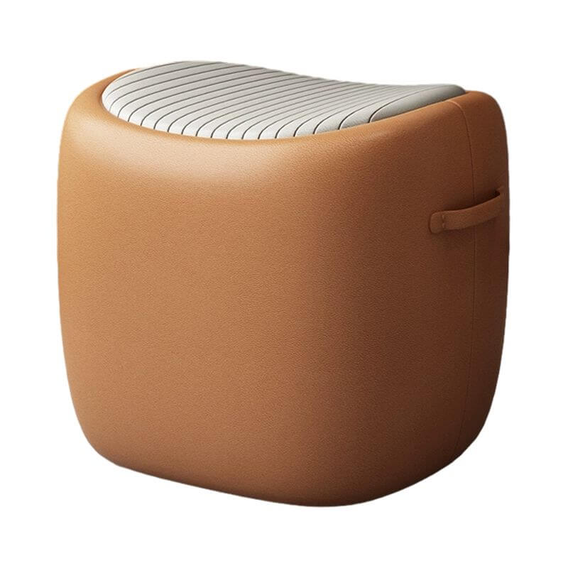 Genuine Leather Modern Vanity Stool - 17