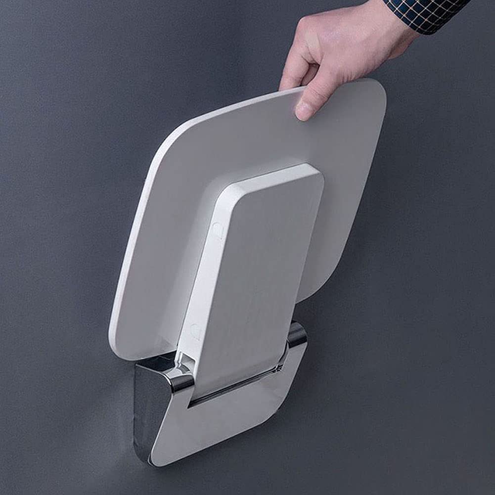 **Foldable Wall-Mounted Shower Chair for Elderly & Adults - Non-Slip Bathroom Safety Seat Bench for Bathtub & Shower - Supports 350 lbs - Ideal for Seniors, Disabled & Post-Surgery Recovery**    *(Use Cases: Perfect for elderly care, handicap accessibility, post-surgical recovery, and safe bathing at home.)*