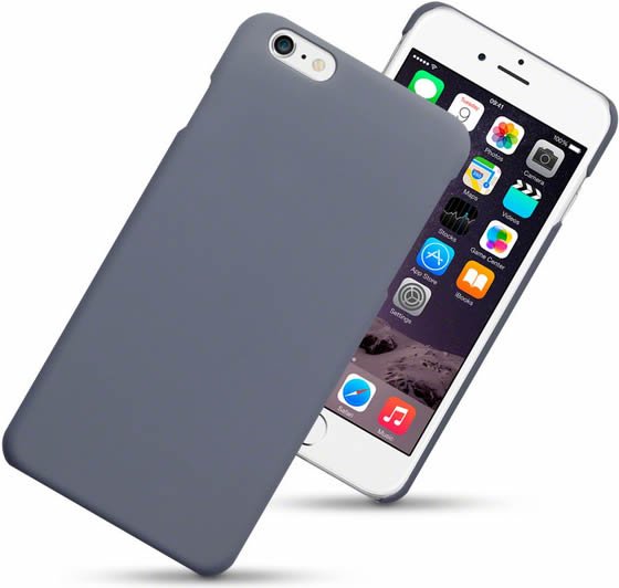 Apple iPhone 6 Plus Hard Shell Protective Case - Shockproof & Scratch Resistant Cover in Grey | Perfect for Everyday Use, Travel & Outdoor Activities