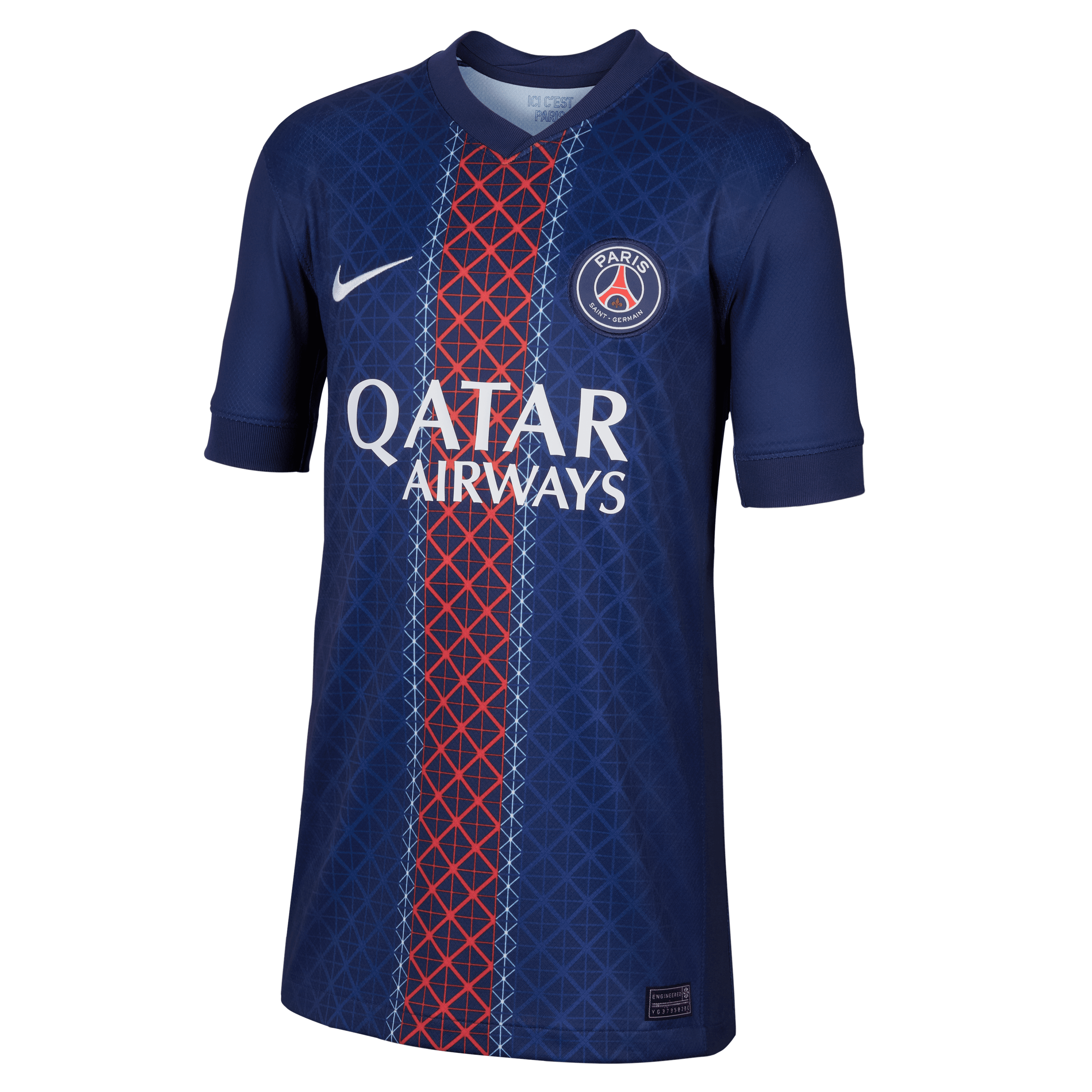 Paris Saint Germain Youth Stadium Home Jersey 2025-2026 - Official PSG Soccer Jersey for Kids - Perfect for Games, Training & Fan Support