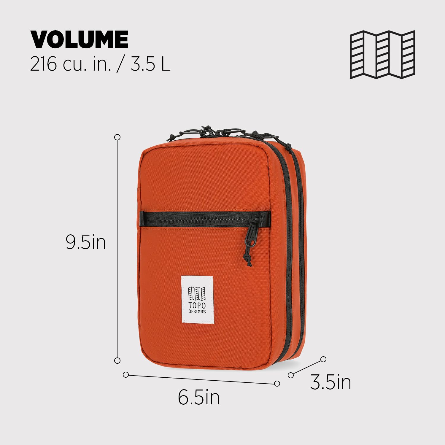 Topo Designs Tech Case - Durable EDC Organizer for Phone, Keys, Cards & Glasses | Dual Compartment Storage | Perfect for Travel, Work & Outdoor Adventures
