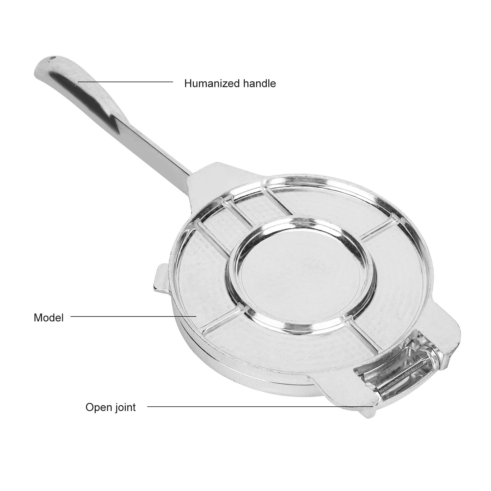 Aluminum Alloy Tortilla Press Maker - Foldable Dough Press Tool for Homemade Tortillas, Pastry & Baking | Perfect for Mexican Cuisine, Taco Night & Kitchen DIY Projects
