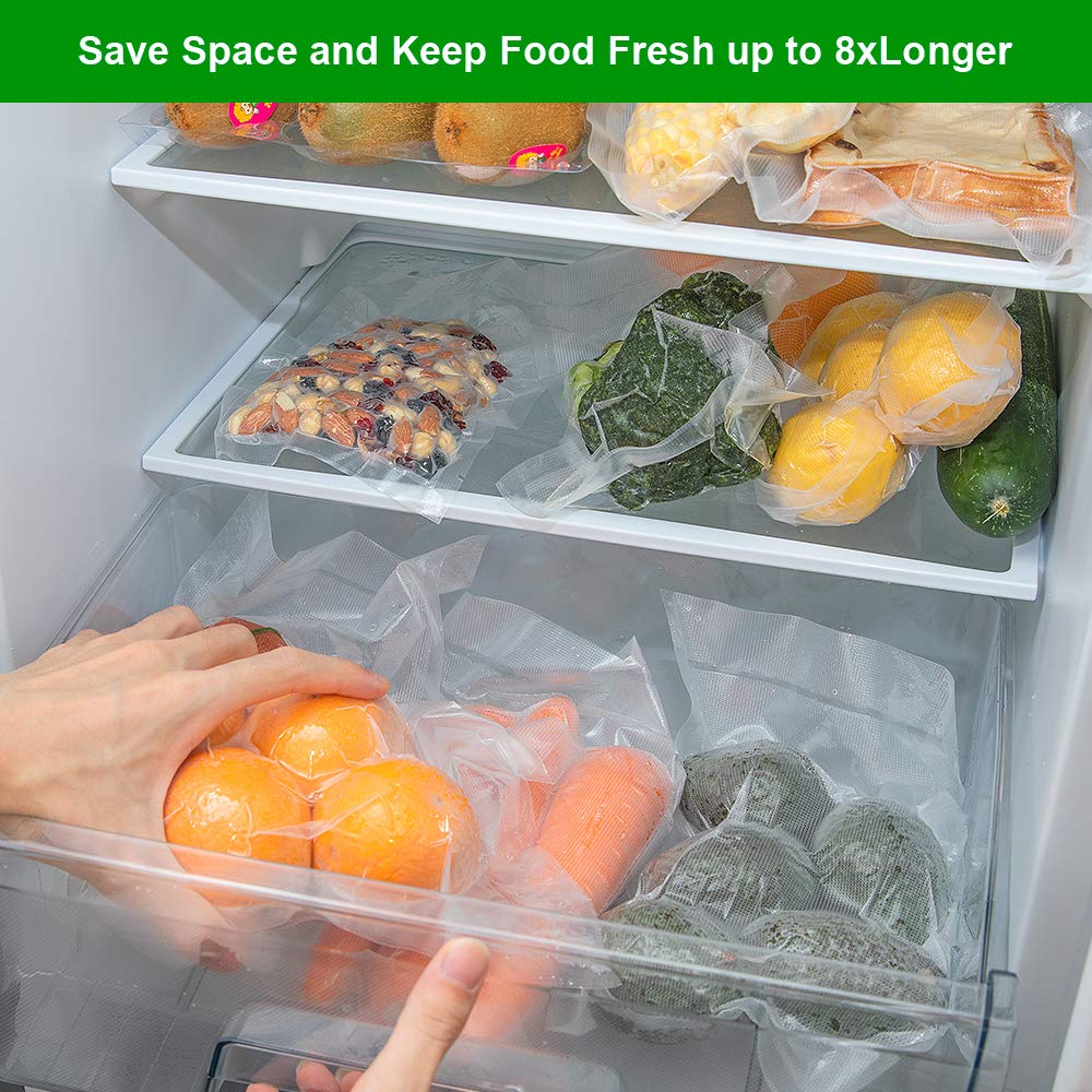SurpOxyLoc 4mil 100 Quart Size 8x12 Inch BPA Free Heavy Duty Vacuum Sealer Bags for Food Storage - Commercial Grade, Sous Vide Safe, Universal Fit for All Vacuum Sealers - Perfect for Freezing, Meal Prep & Sous Vide Cooking
