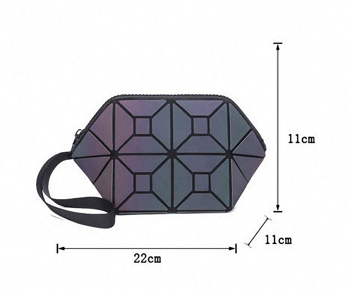 Holographic Geometric Tote Bag for Women - Stylish & Reflective Crossbody Purse for Parties & Night Out