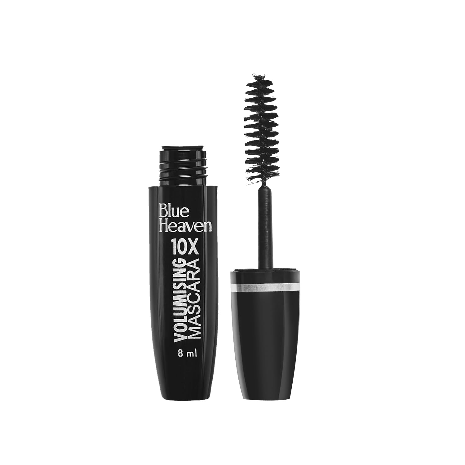 Blue Heaven 10X Volumizing Mascara - Waterproof, Smudge Proof, Long Lasting (12 Hours) | Lightweight Formula for Natural Volume | Perfect for Daily Wear, Parties & Special Occasions | 8ml