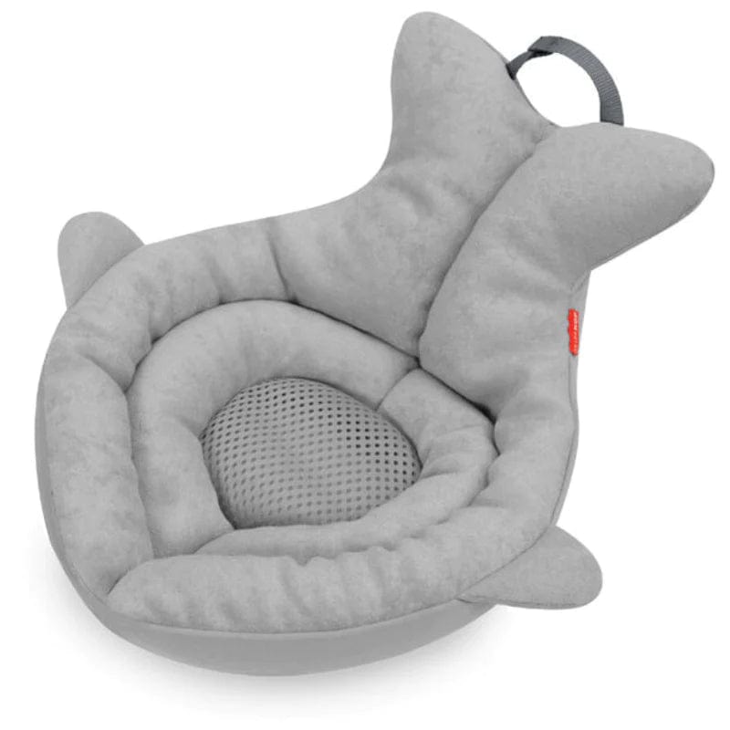 Skip Hop Baby Sink Bather - Soft Grey Bathtub Support for Newborns & Infants - Perfect for Bath Time Safety & Comfort in Kitchen or Bathroom Sink