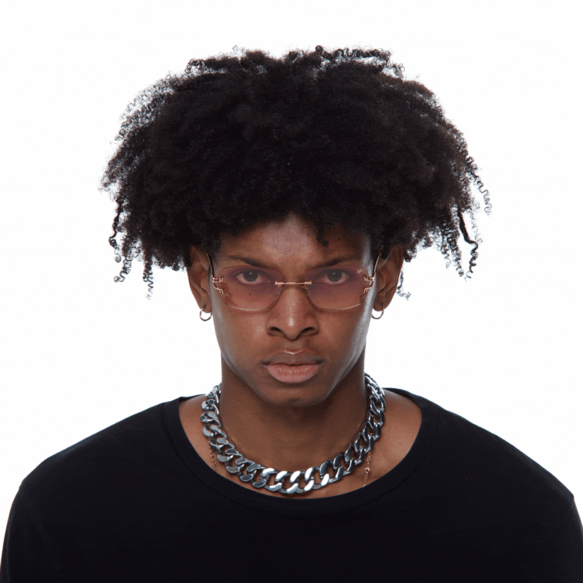24KT Gold Rimless Drill Mount for Glasses - Premium Eyewear Accessory for Bal Harbour Style | Perfect for Reading, Driving & Fashion
