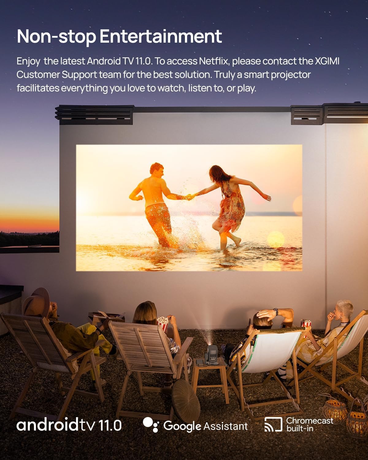 XGIMI MoGo 2 Pro Portable Projector with Multi-angle Stand - HD 1080P Home Theater Projector for Indoor/Outdoor Movies, Gaming & Presentations | Compact & Wireless Streaming Device